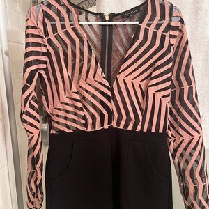 SaleSaleSale**Lulu's Pink and Black Geometric shorts outfit. Make an offer